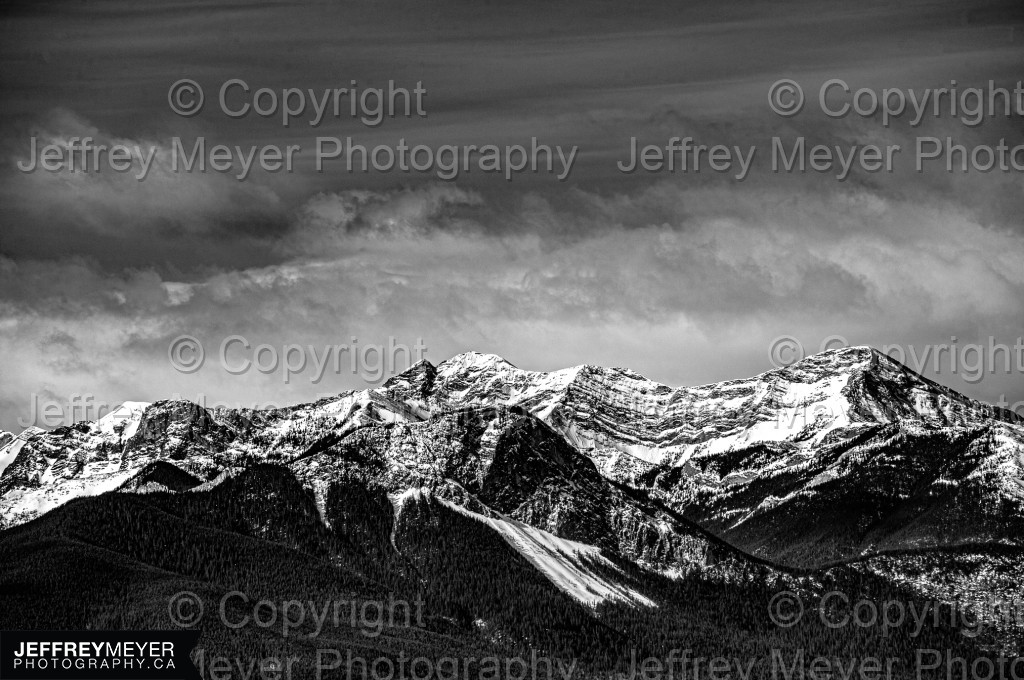 British Columbia, Mountains, Nature, black and white